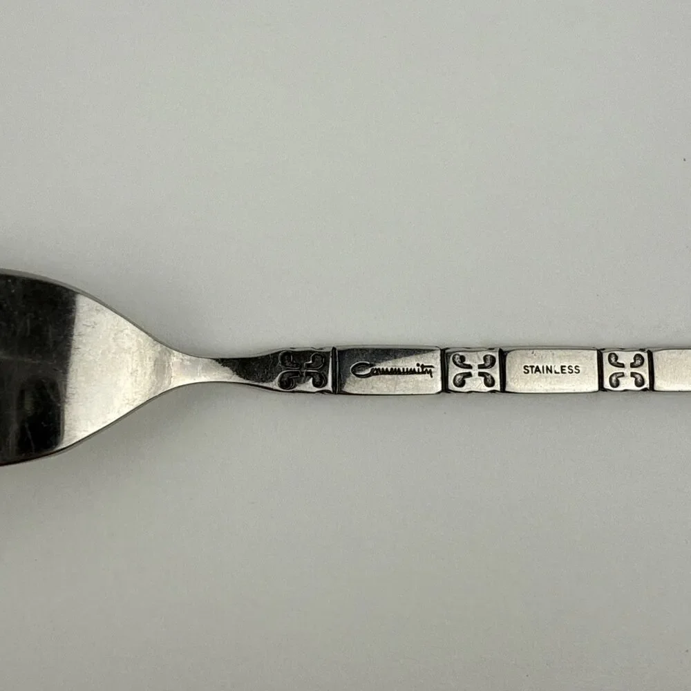 Lot 3 Oneida Community MADRID NO BLACK ACCENT SALAD FORKS Stainless 6 7/8